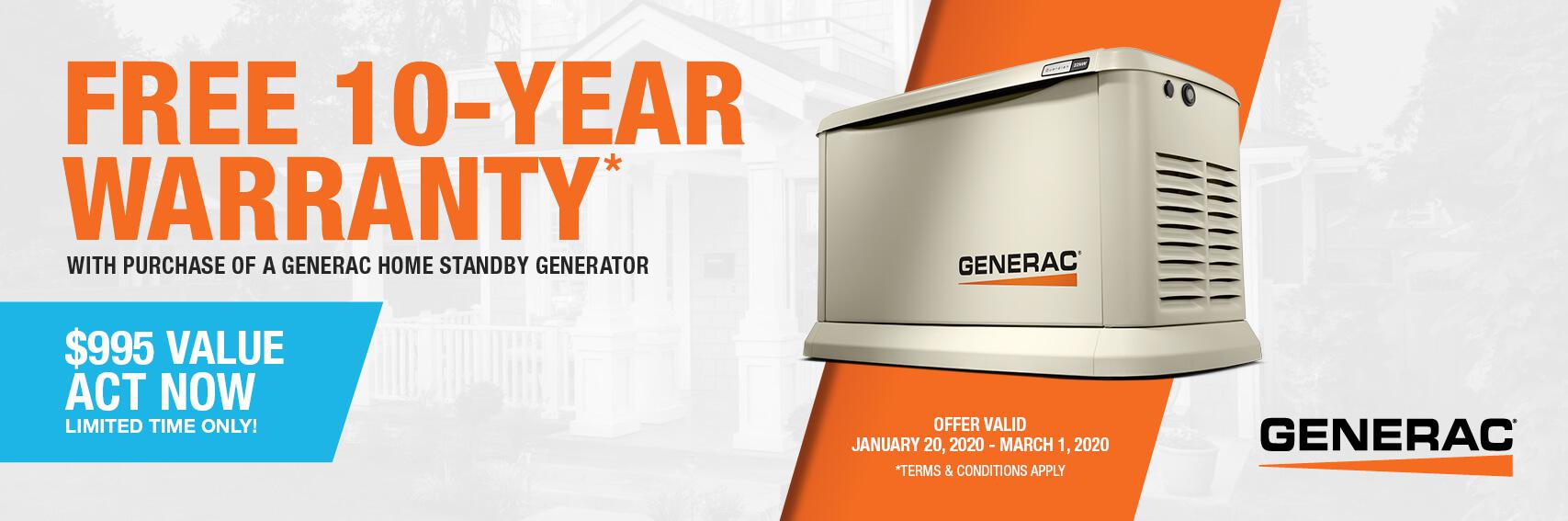 Homestandby Generator Deal | Warranty Offer | Generac Dealer | Guilford, CT